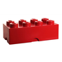 LEGO Storage box 25x50 cm, červená