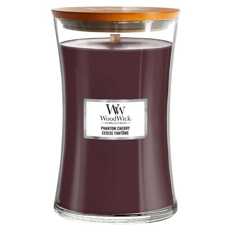 WoodWick Phantom Cherry - Nyugodt esték Illatgyertya 610g - Bordó (1759807E)