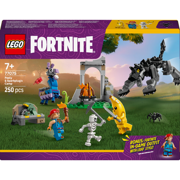 "LEGO Fortnite Campamento de Banano y Bujía, Juguete de construcción +7 años - 77075"