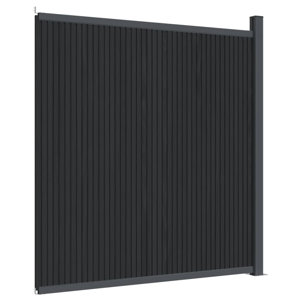 szürke WPC kerítéspanel 173 x 186 cm (4003980)