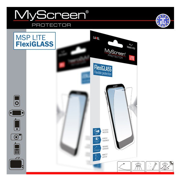 MYSCREEN LITE FLEXI GLASS képernyővédő üveg (karcálló, ütésálló, 0.19mm, 6H) ÁTLÁTSZÓ [Sony Xperia E5 (F3311)]