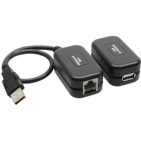Adapter USB InLine USB - RJ45 Czarny  (33600A)