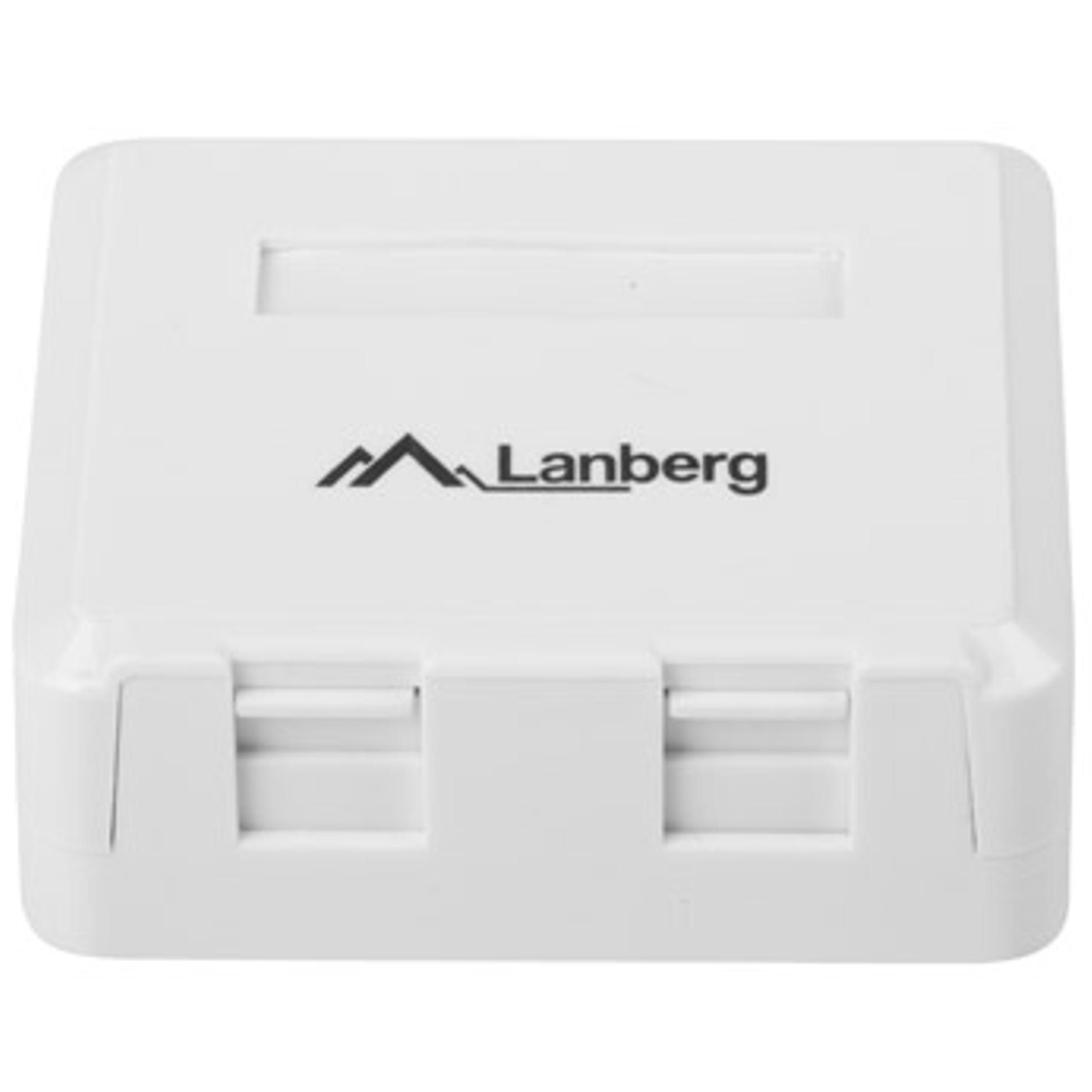 Lanberg falon kívüli aljzat 2db keystone modulhoz (OK1-0002-W) (OK1-0002-W)