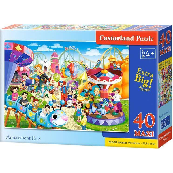 Castorland Vidámpark 40db-os Maxi Puzzle - Lányoknak és Fiúknak, 4 éves kortól
