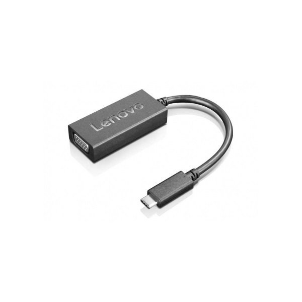 Lenovo 4X90M42956 videokabel adapter VGA (D-Sub) USB Type-C Sort