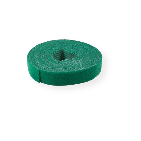 Klettband auf Rolle 10mm grün 25m