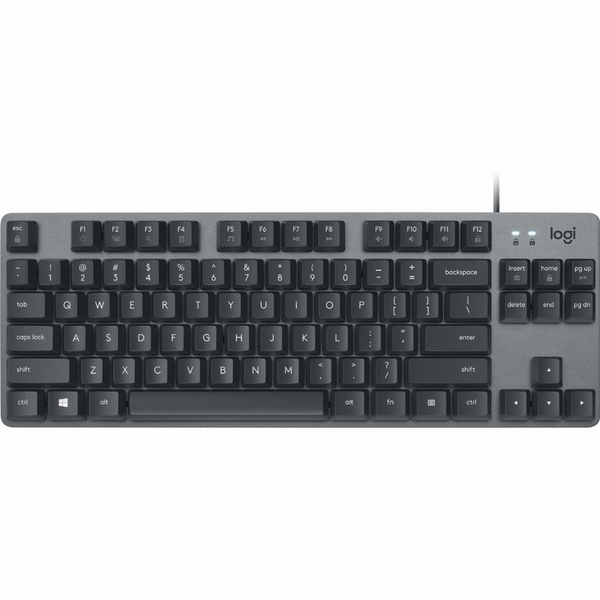 Logitech K835 TKL Mechanical Keyboard toetsenbord Kantoor USB Duits Grafiet, Grijs