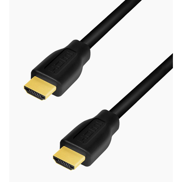 LogiLink HDMI-Kabel A/M zu A/M, 4K/60 Hz, CCS, schwarz, 3,0m
