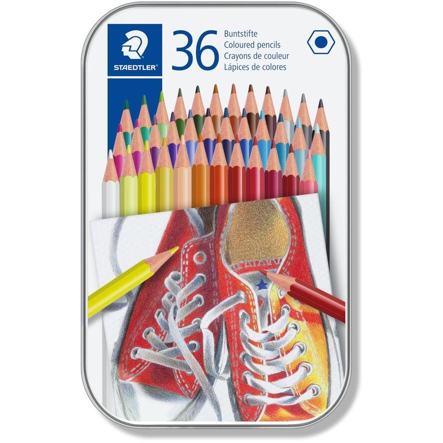 Staedtler Hatszögletű Színes ceruza készlet - 36 különböző szín (175 M36)