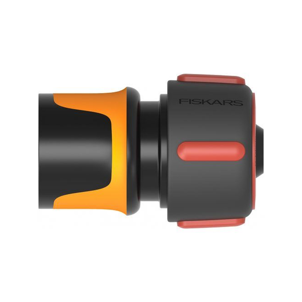 Конектор за напояване, Fiskars, 19 mm, 3/4", черен