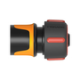 Конектор за напояване, Fiskars, 19 mm, 3/4", черен