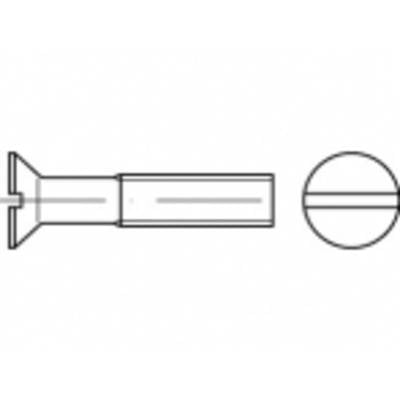 TOOLCRAFT TO-5392350 süllyesztett fejű csavar M10 70 mm egyeneshornyú ISO 2009 galvanikusan cinkezett acél 100 db