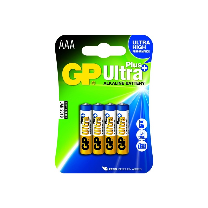 GP 1.5V Ultra Plus alkáli 15AU ceruza (AA) elem (4db/blister) (ELR6UPC4) (ELR6UPC4)