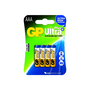 Алкална батерия GP Ultra Plus, LR6 4xAA, 1.5V, 4 бр./блистер, B1721