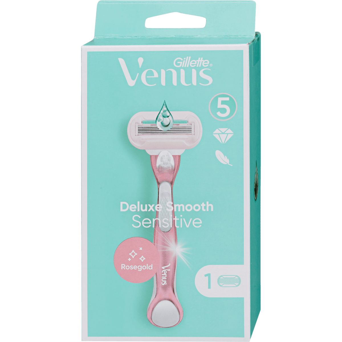 Gillette Venus Deluxe Smooth Sensitive Rose Gold női borotva + 1db borotvabetét (7702018517886) (7702018517886)