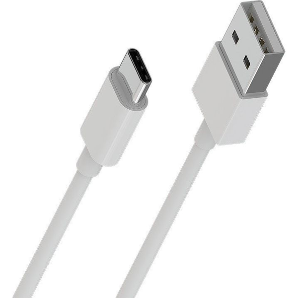 Kábel Borofone USB - USB typ C 1 m biely