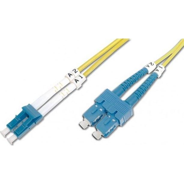 Techly 3m SC/LC OS2 InfiniBand a kábel z optických vlákien Žltá (303935)