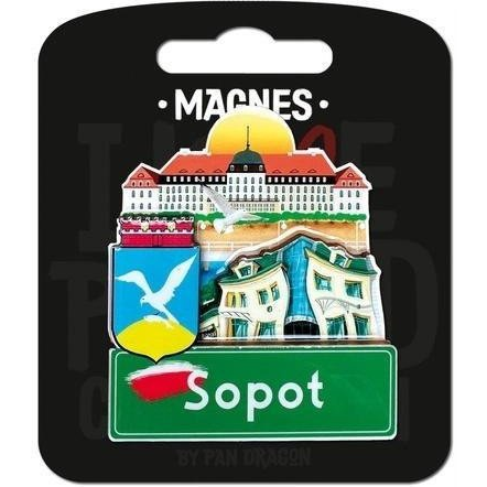 Pan Dragon Magnes I love Poland Sopot ILP-MAG-C-SOP-26
