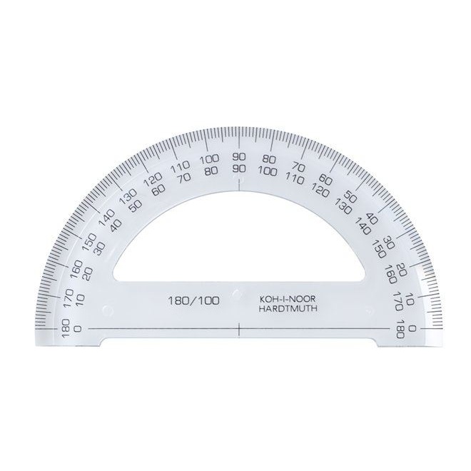 KOH-I-NOOR műanyag szögmérő (7250066000 / TKOH746168) (kohi7250066000)
