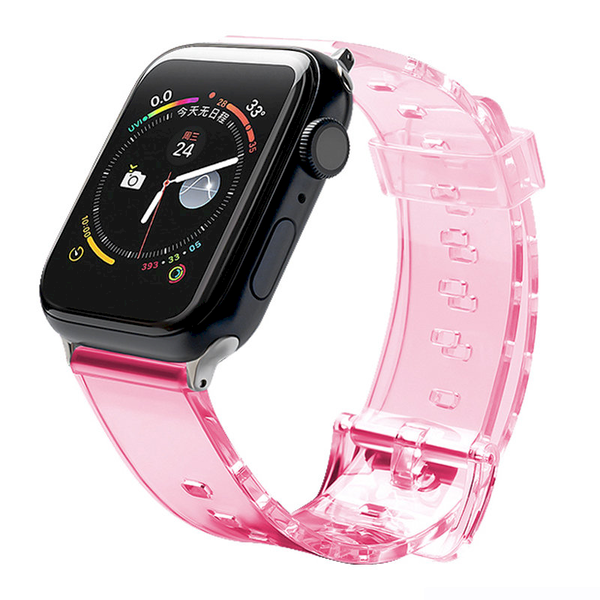 Fusion Light Apple Watch 2/3/4/5/6/SE/7 Szilikon szíj 42/44/45 mm - Piros