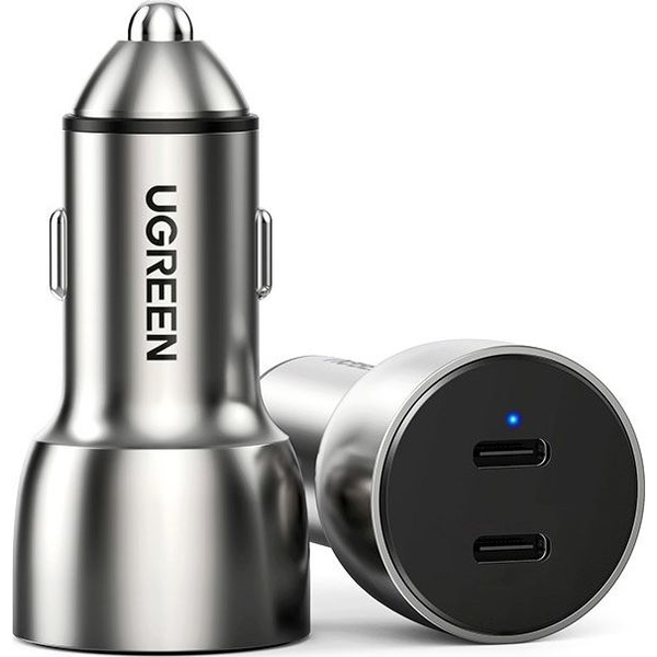 Ugreen 70594 Caricabatterie per dispositivi mobili Universale Grigio Accendisigari Auto