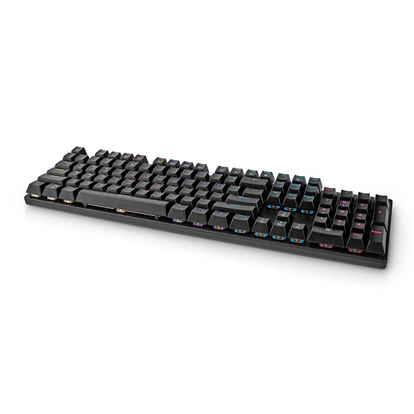 Nedis GKBDM110BKUS gamer billentyűzet, USB,Mechanikus gombok | LED | QWERTY | Amerikai kiosztás