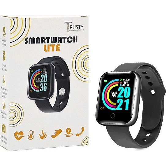 Ceas inteligent Trusty Lite Smartwatch, 1,44", negru