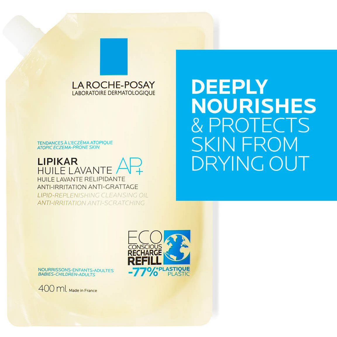 LA ROCHE-POSAY Lipikar Huile Lavante AP+ Refill 400 ml (3337875735759)