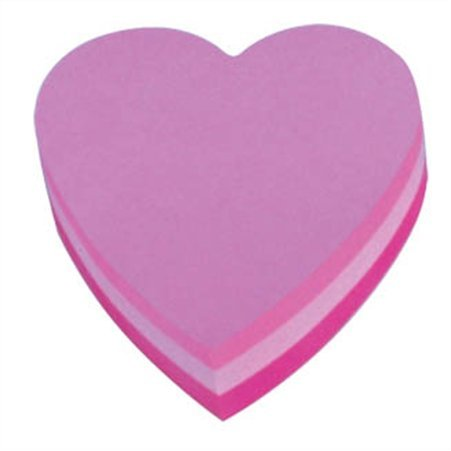 Cub notite adezive 3M Post-it, 70x70mm, Inima, 225 file