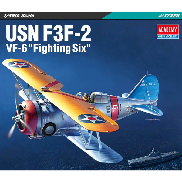 ACADEMY 12326 F3F-2 VF-6 FIGHTING SIX GRUMMAN 1:48