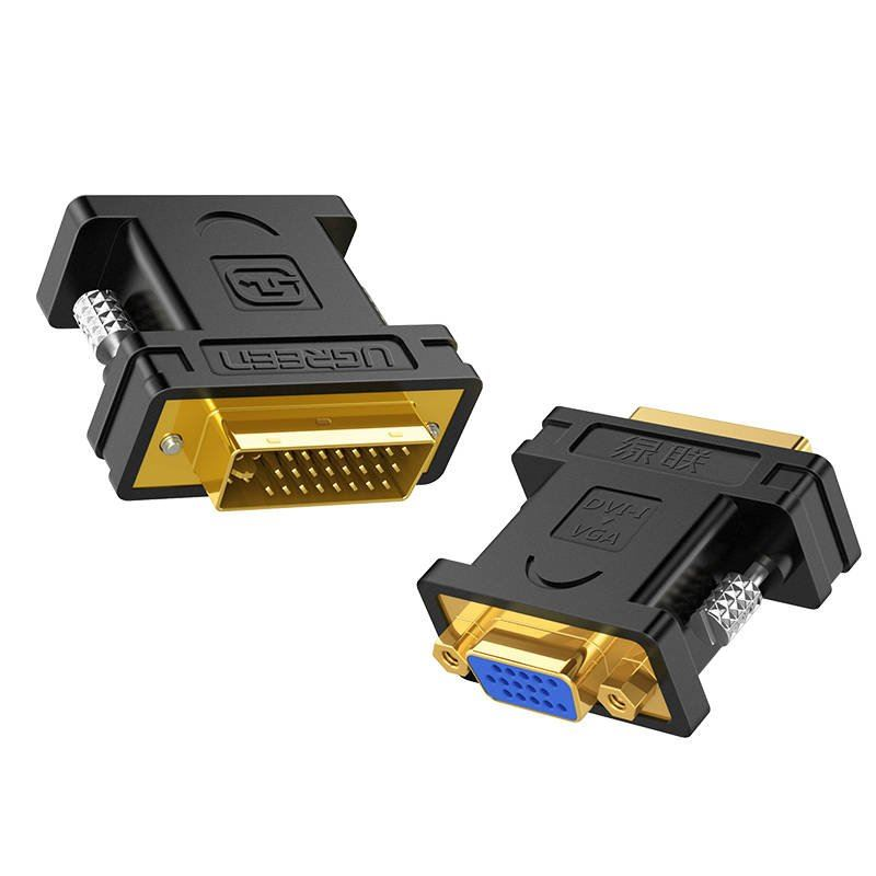 UGREEN 20122 DVI-I 24+5 -> VGA adapter fekete (20122) (UG20122)