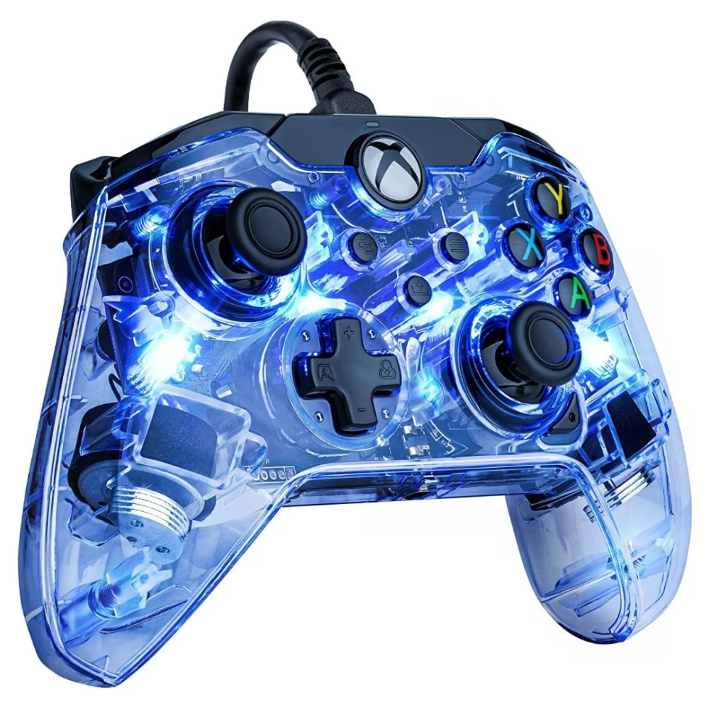 PDP Afterglow Fekete, Kék, Átlátszó USB Gamepad Analóg/digitális Xbox One, Xbox Series S, Xbox Series X (049-005-EU)