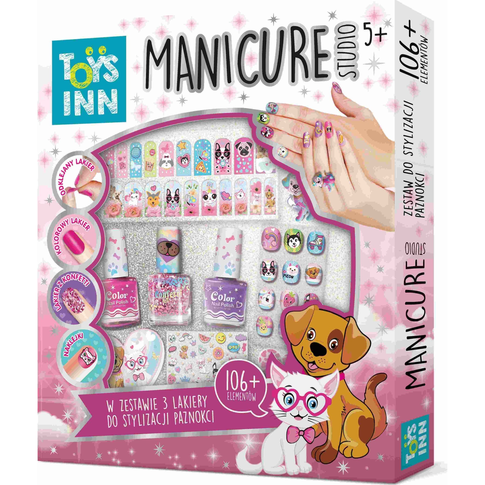 Stnux Manikűr Stúdió Készlet 3 Lakk Állatokat (GXP-838141)