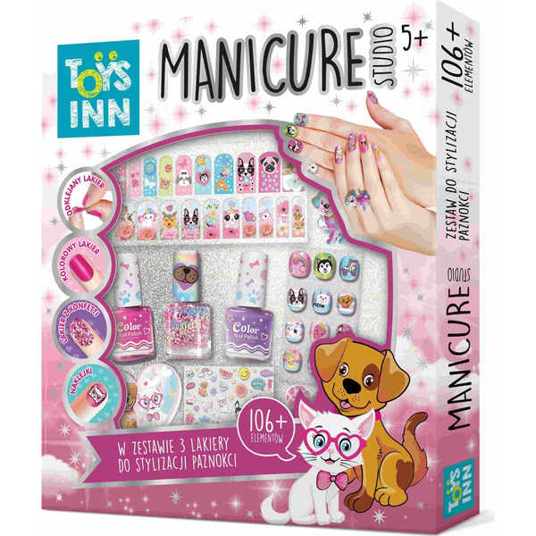 Stnux Manikűr Stúdió Készlet 3 Lakk Állatokat