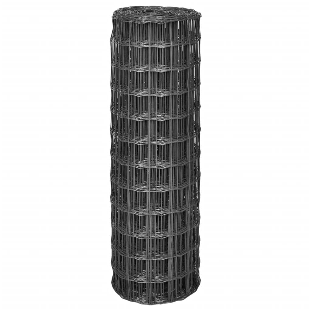 Euro Fence szürke acélkerítés 10 x 1,2 m (142510)