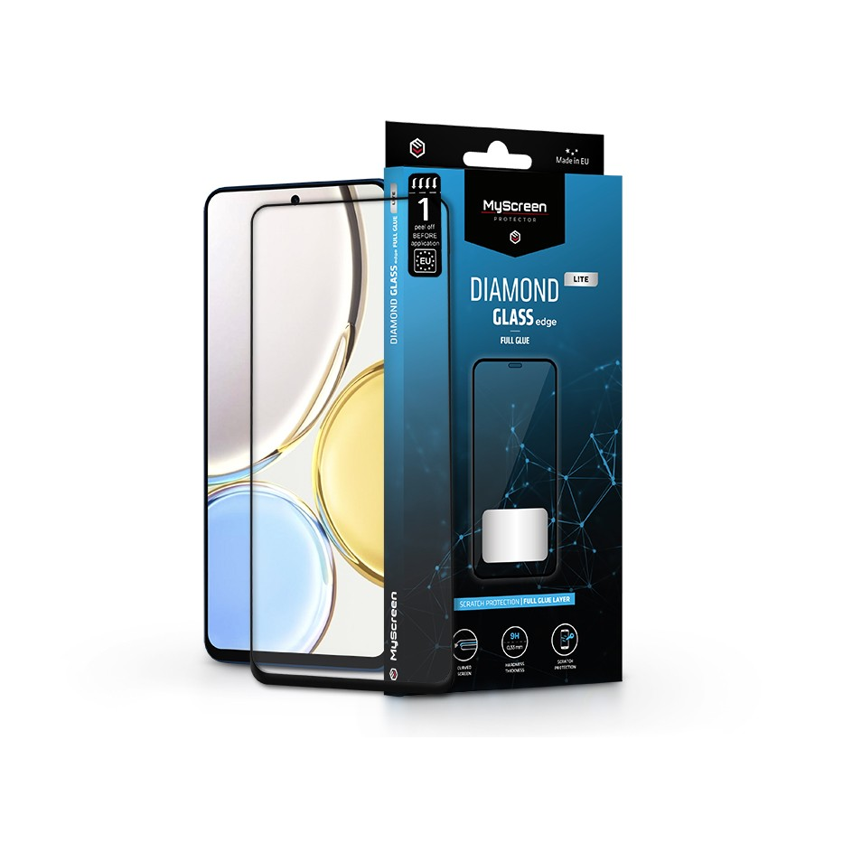 Honor Magic 4 Lite/X30/X9 5G edzett üveg képernyővédő fólia - MyScreen ProtectorDiamond Glass Lite Edge2.5D Full Glue - black (LA-2213)