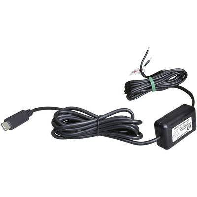 ProCar USB-C töltőkábel IP44 3000 mA Terhelhetőség max.=3 A az akkumulátorhoz való közvetlen csatlakoztatáshoz 12 V-ról 5 V-ra, 24 V-ról 5 ...