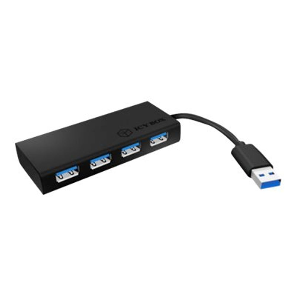 ICY BOX IB-AC6104-B USB 3.2 Gen 1 (3.1 Gen 1) Type-A 5000 Mbit/s Fekete (IB-AC6104-B)