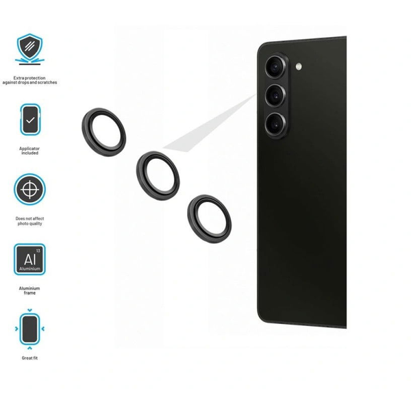 FIXED Camera Glass Samsung Galaxy Z Fold 6 üvegfólia - fekete