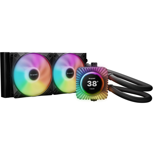 be quiet! LIGHT LOOP IO LCD | 240mm Processor Alt-i-en væskekøler 12 cm Sort 1 stk