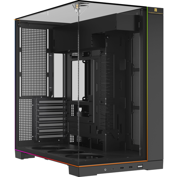 Thermalright A70 ARGB táp nélküli ablakos Mid Tower számítógépház fekete
