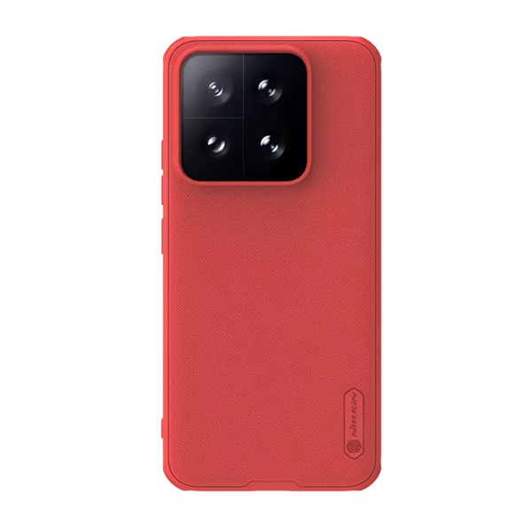 Nillkin SUPER FROSTED PRO műanyag telefonvédő (ütésállóság, gumírozott, érdes felület) PIROS Xiaomi 14 (GP-155789)