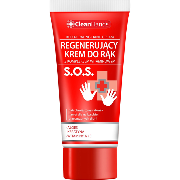  Chemia Krem do rąk regenerujący CLEAN HANDS, z kompleksem witaminowym SOS, 30 ml
