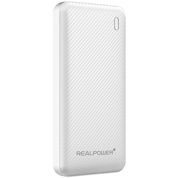 Realpower PB-10000 SSB, baterie externă albă de 10000 mAh