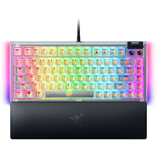 RAZER BlackWidow V4 75% US Angol Phantom White Edition