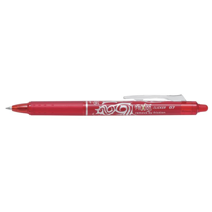 Pilot Frixion Clicker nyomógombos törölhető rollertoll - 0.35mm / piros (BLRT-FR7-R)