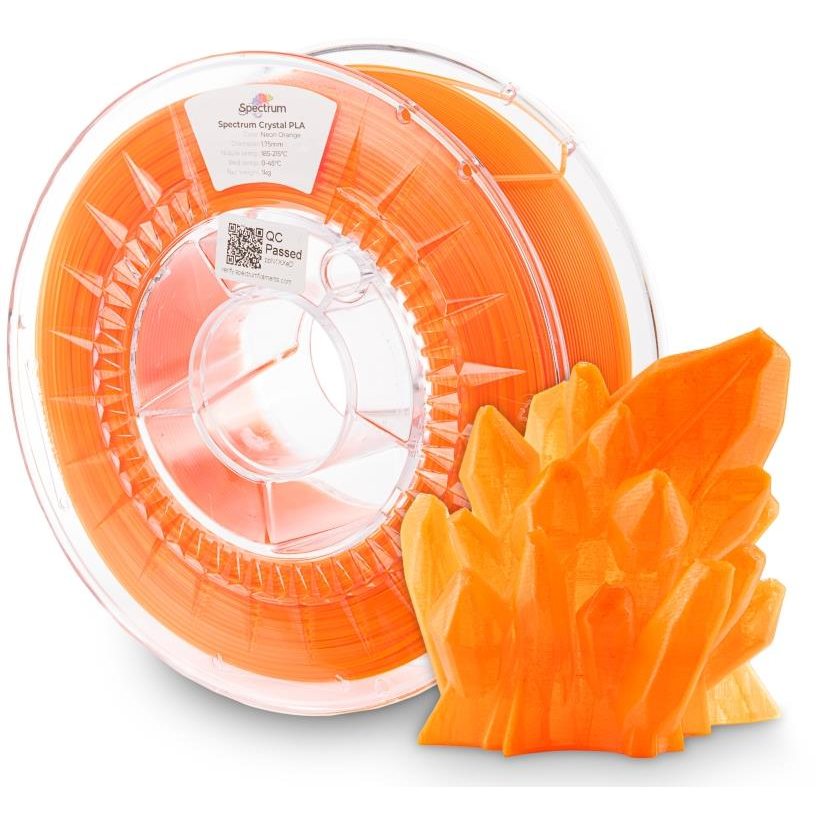 Spectrum PLA Crystal 1,75 mm, Neon Orange, 1 kg (80884)