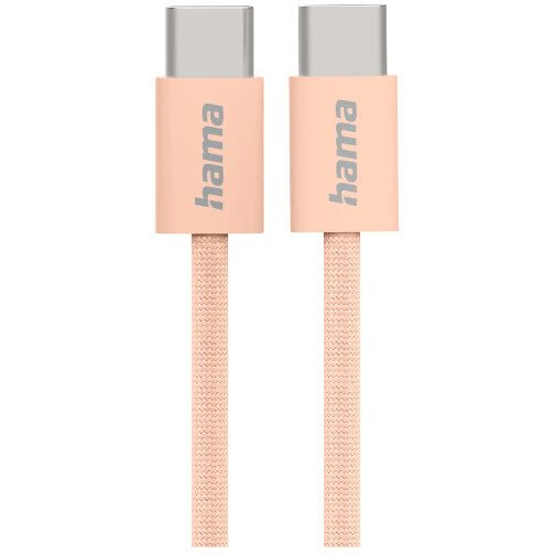 Hama Fabric cavo USB USB 2.0 1 m USB C Arancione