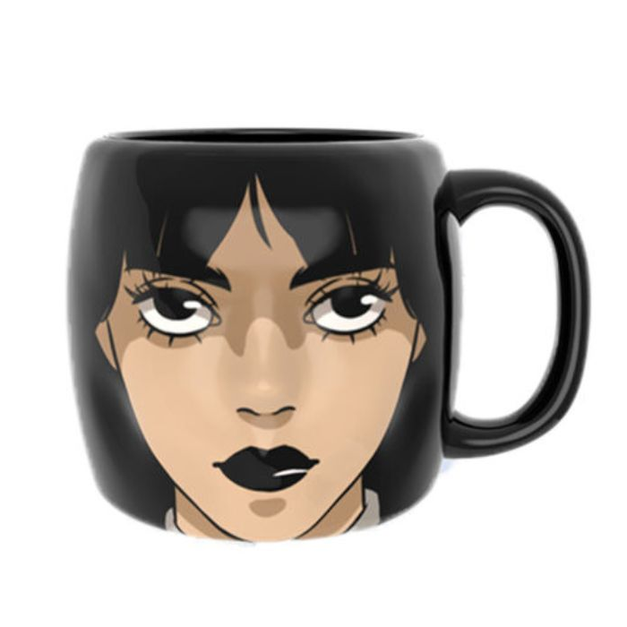 Wednesday 3D-s Izével 300ml Bögre - Fekete (1004-01)