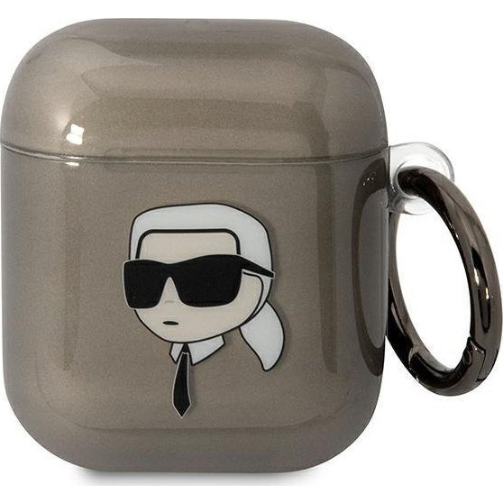 KARL LAGERFELD KARL'S HEAD ETUI ZA AIRPODS 1 2 ETUI ČRN